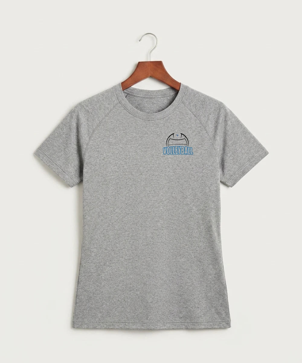 Eastview High School Volleyball (Girls) - Gray Tee - Left Chest