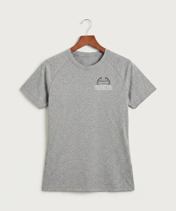 Wabasha Kellogg High School Volleyball (Girls) - Gray Tee - Left Chest