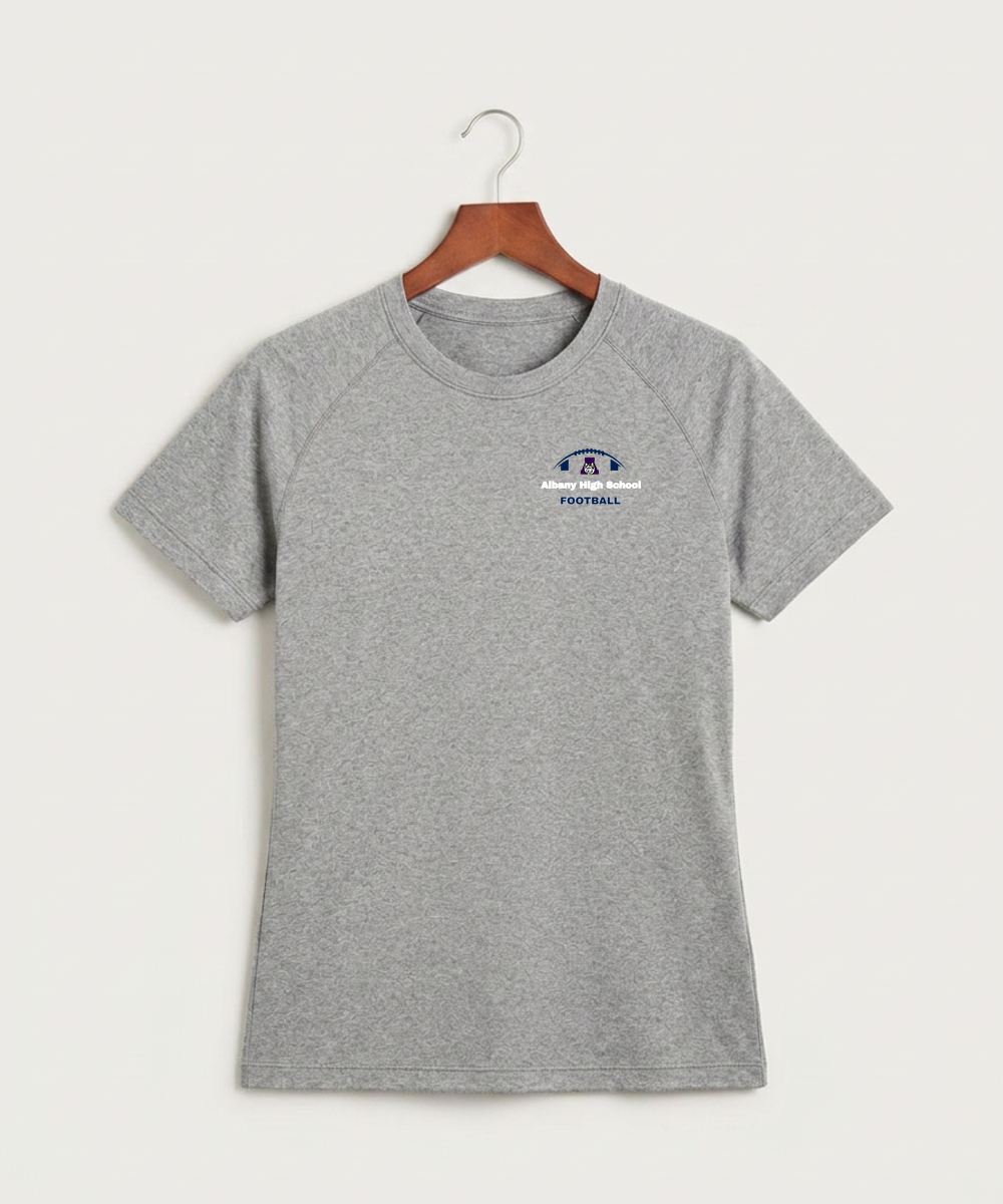 Albany High School Football (Boys) - Gray Tee - Left Chest