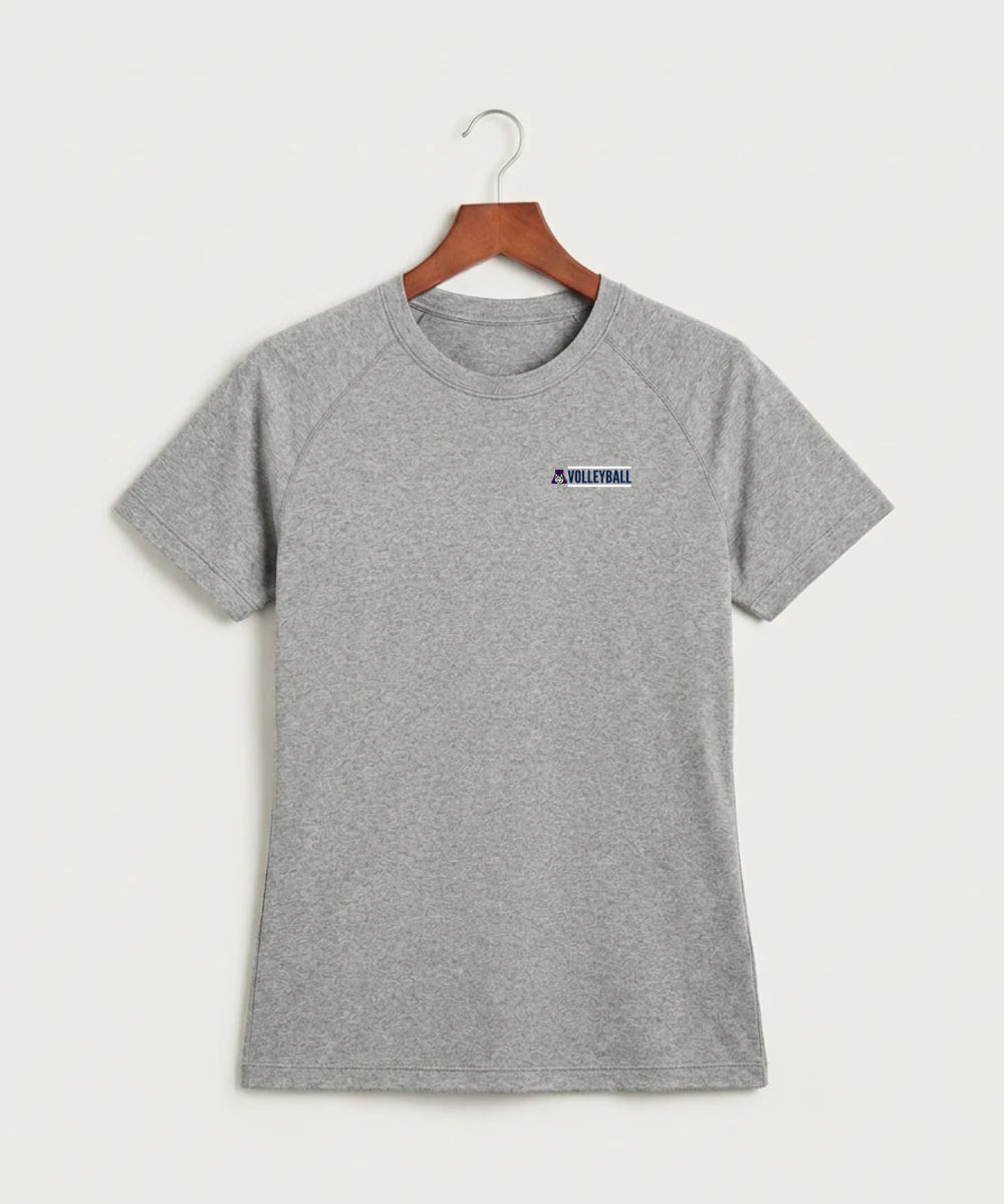 Albany High School Volleyball (Girls) - Gray Tee - Left Chest