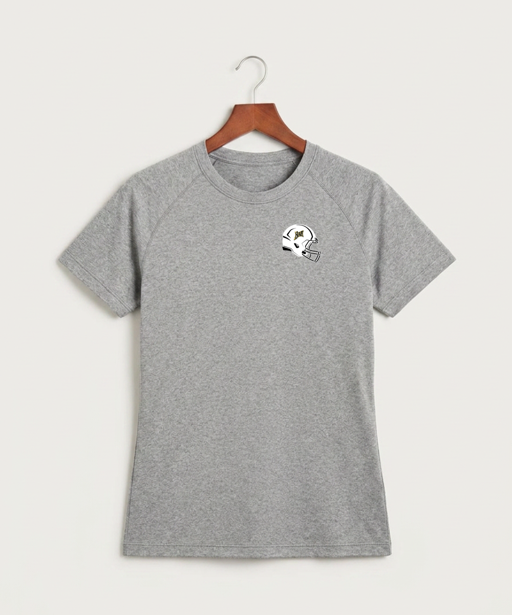 Burnsville High School Football (Boys) - Gray Tee - Left Chest