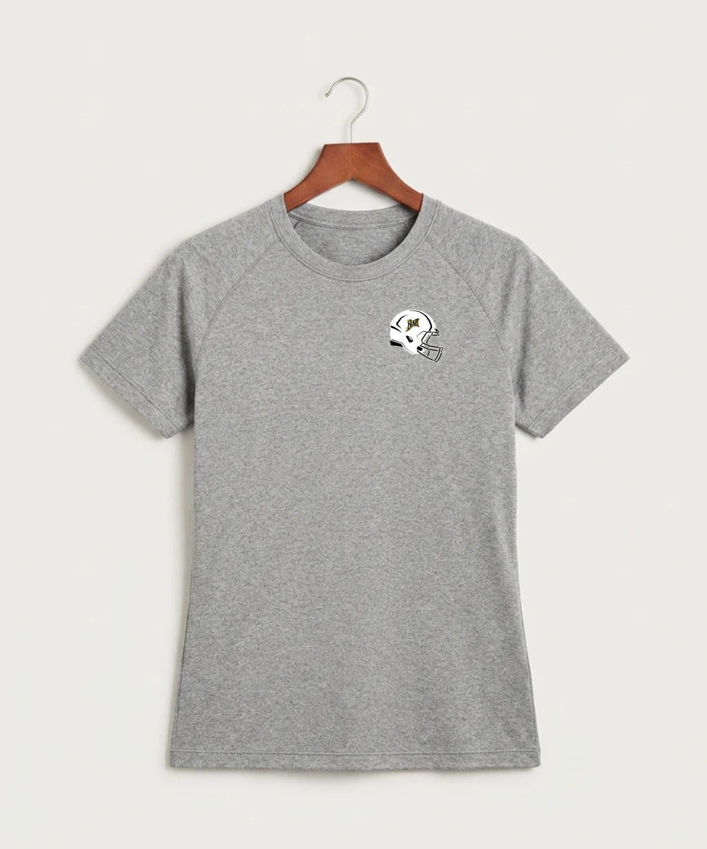 Burnsville High School Football (Boys) - Gray Tee - Left Chest