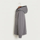 Moline Cheer general - Gray Hoodie - Full Front (side)