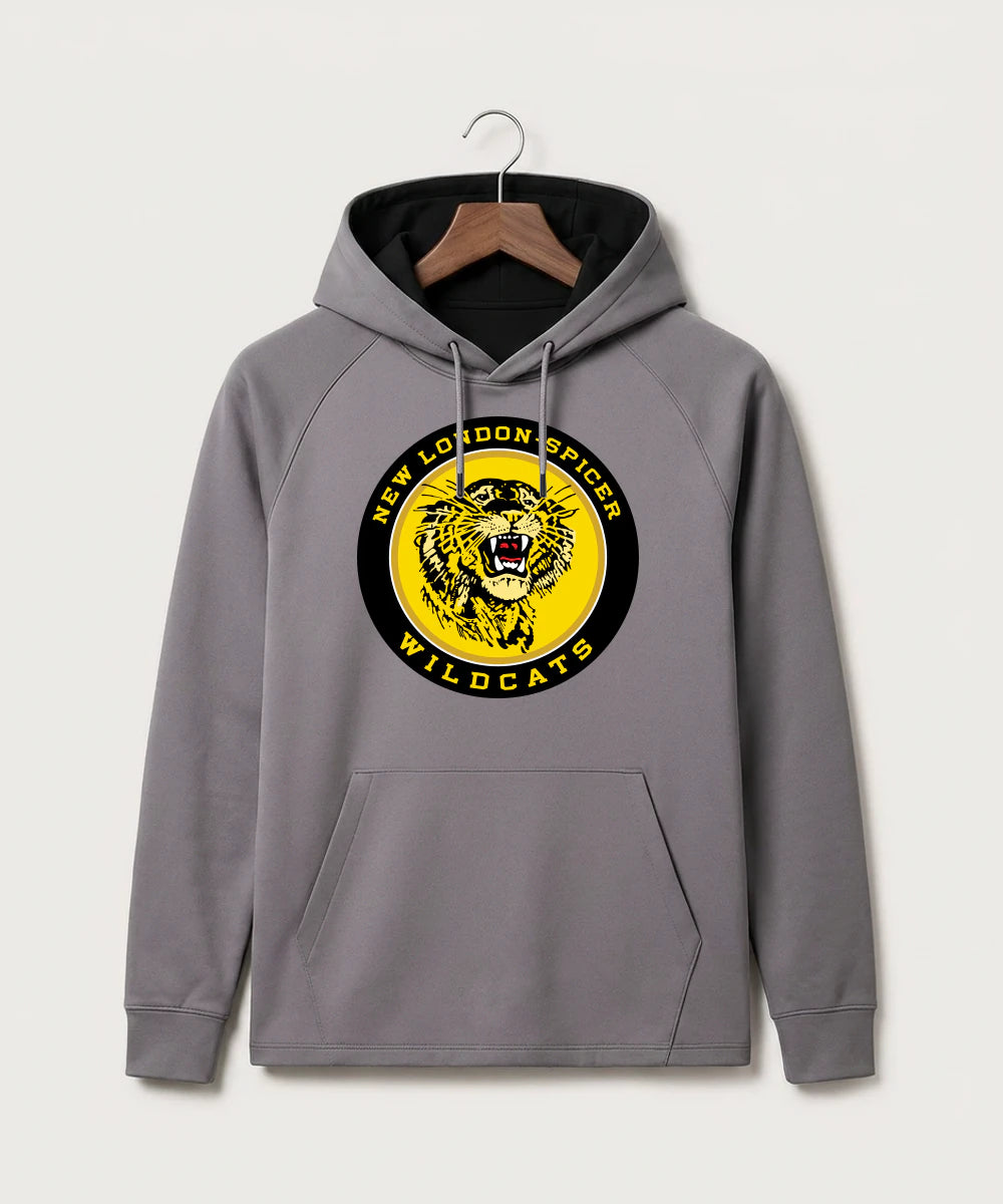 New London Spicer High School Football (Boys) - Gray Hoodie - Full Front