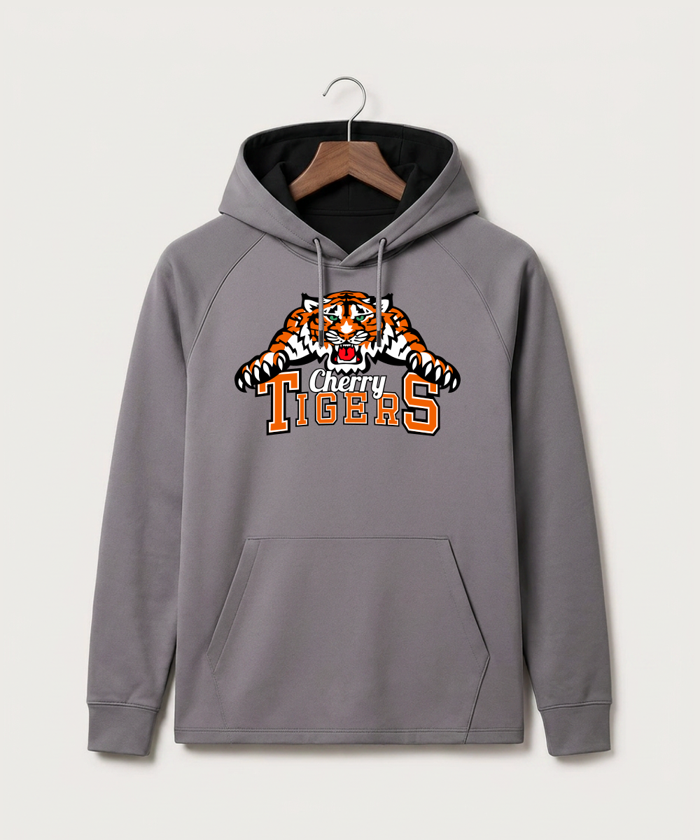 Cherry High School Athletics Coed - Gray Hoodie - Full Front
