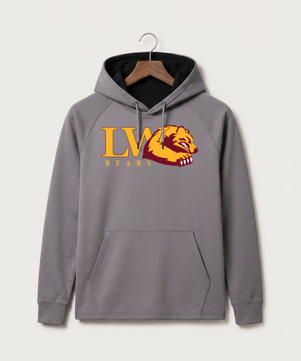 Lake of the Woods High School Football (Boys) - Gray Hoodie - Full Front