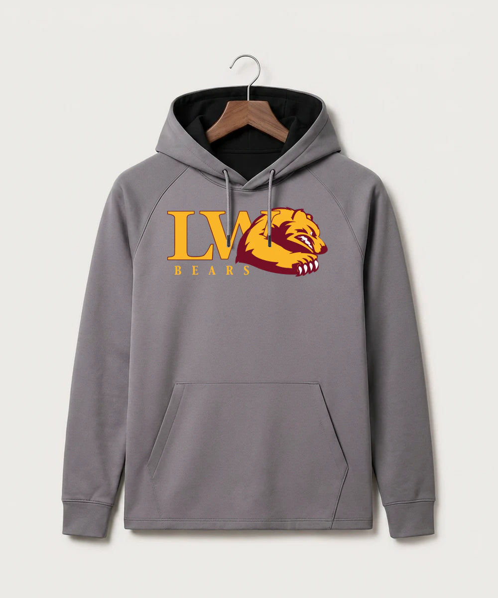 Lake of the Woods High School Football (Boys) - Gray Hoodie - Full Front