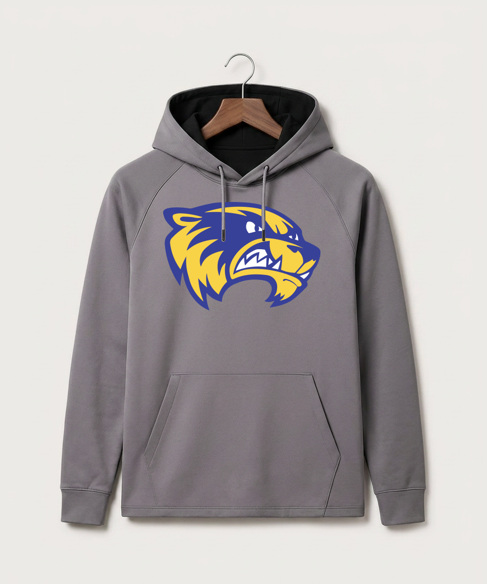 Wadena Deer Creek High School Football (Boys) - Gray Hoodie - Full Front