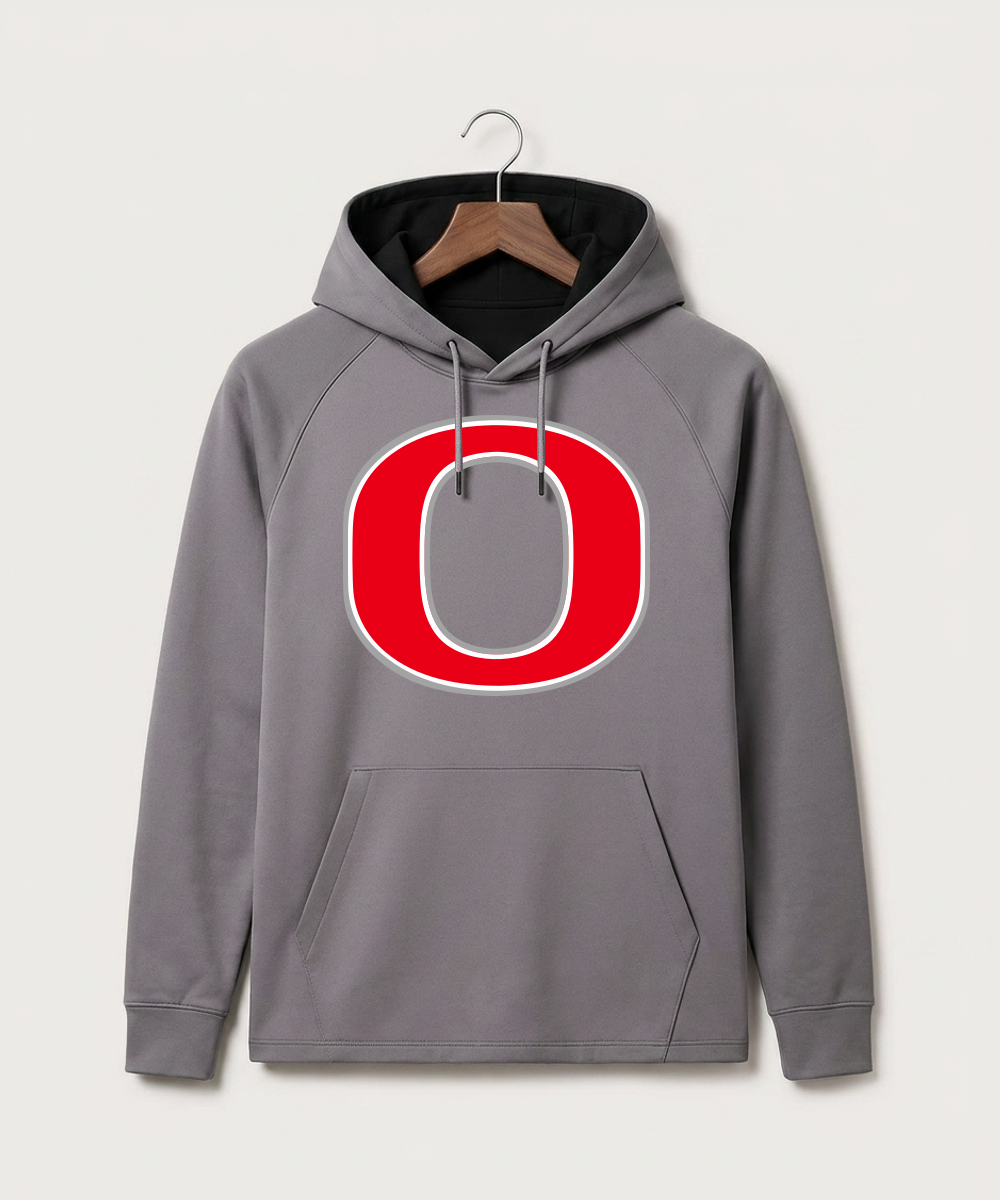 Osakis High School Athletics Coed - Gray Hoodie - Full Front