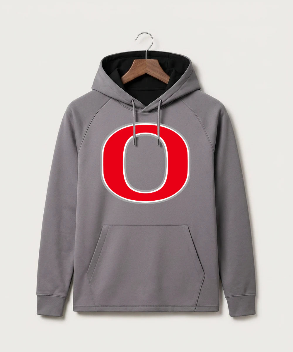 Osakis High School Athletics Coed - Gray Hoodie - Full Front
