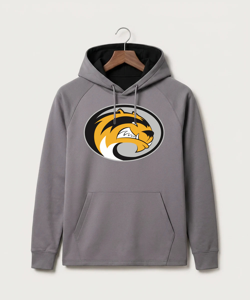 Sibley East High School Football (Boys) - Gray Hoodie - Full Front
