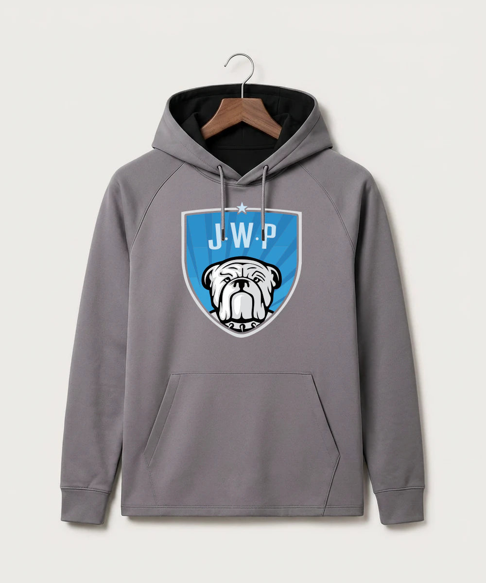 Janesville Waldorf Pemberton Volleyball (Girls) - Gray Hoodie - Full Front