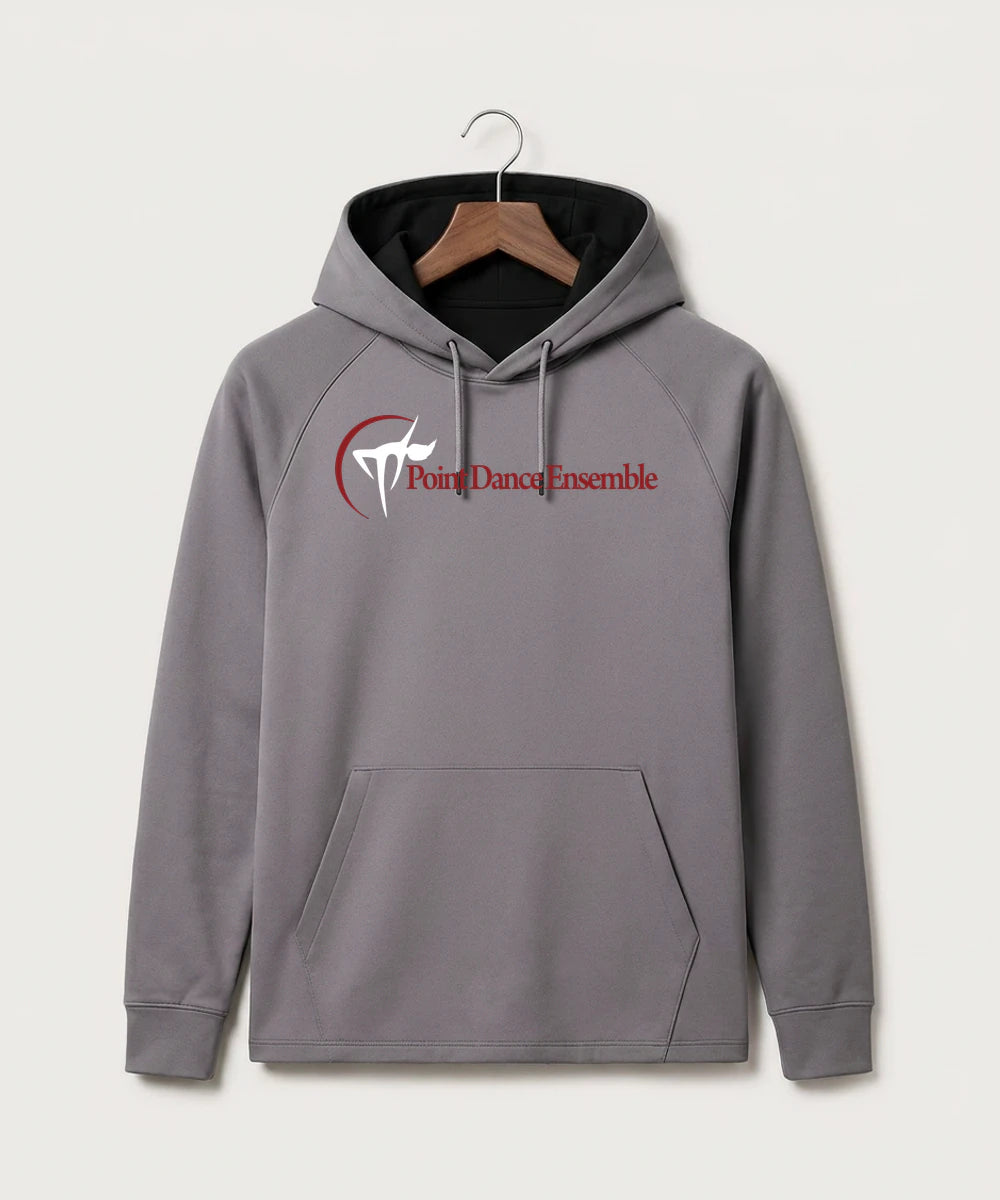 Point Dance Ensemble Dance - Gray Hoodie - Full Front