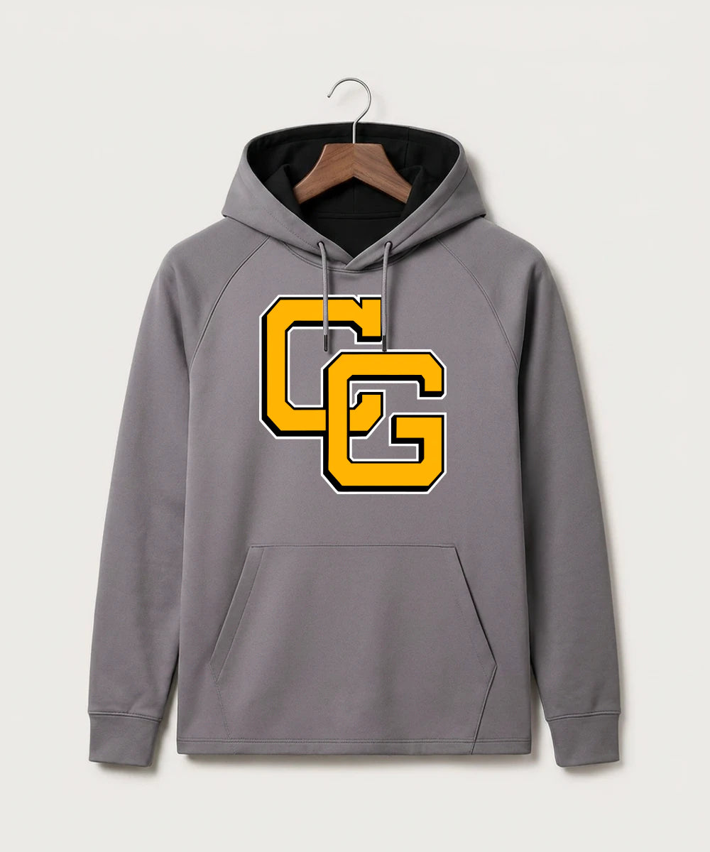Clearbrook Gonvick High School Football (Boys) - Gray Hoodie - Full Front