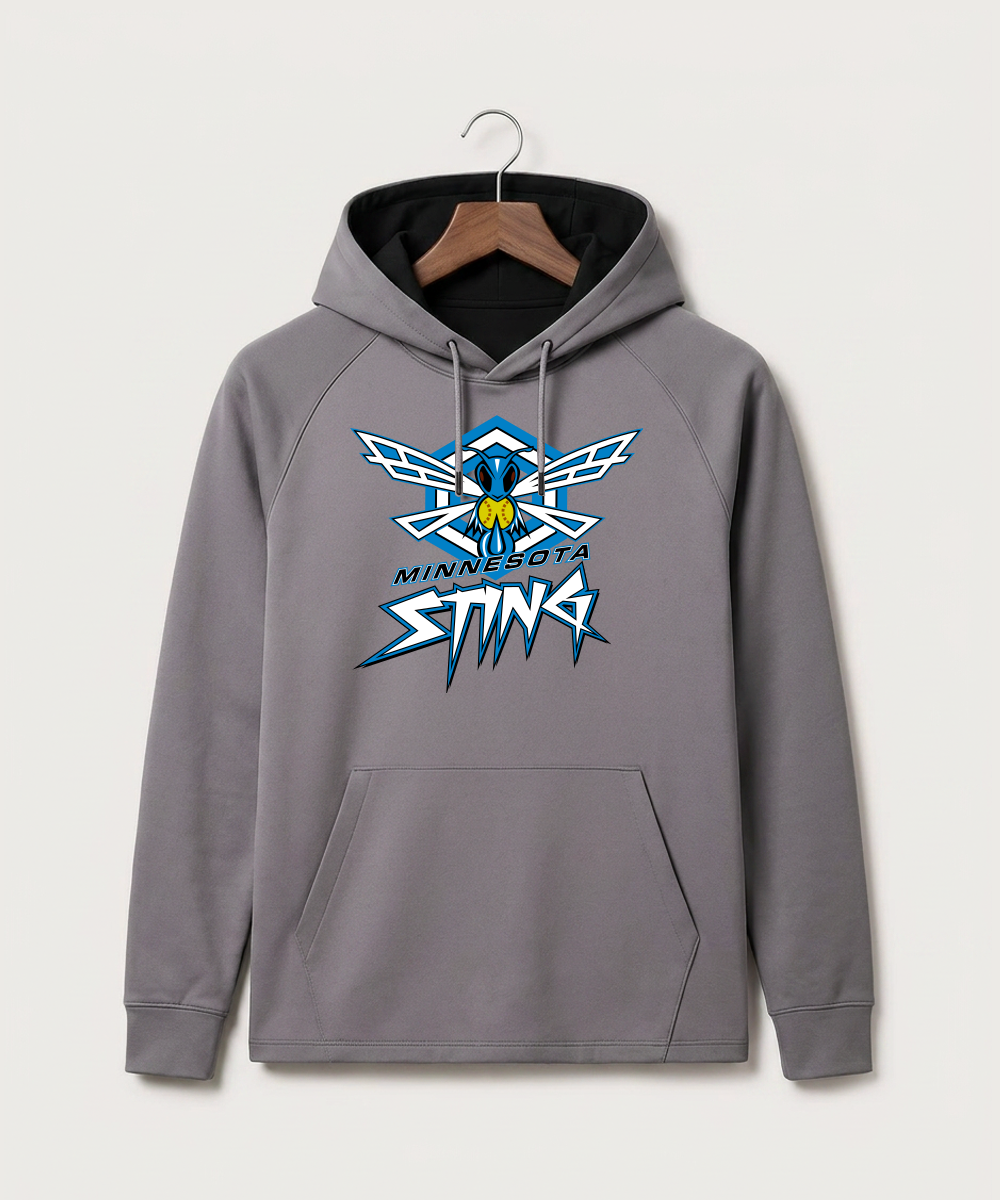 Minnesota Sting Athletics - Gray Hoodie - Full Front