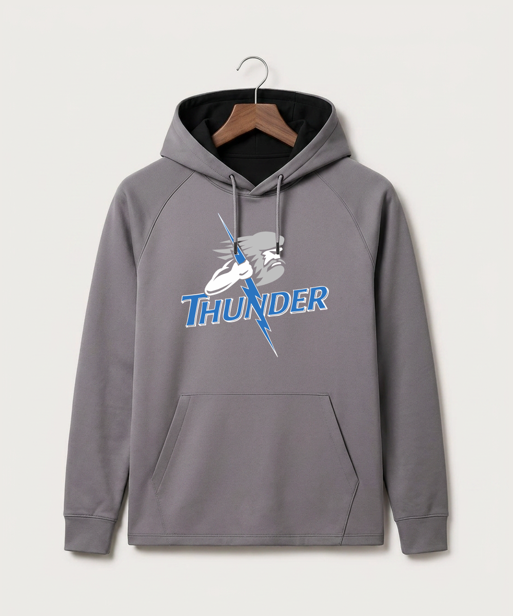 Long Prairie Grey Eagle High School Football (Boys) - Gray Hoodie - Full Front