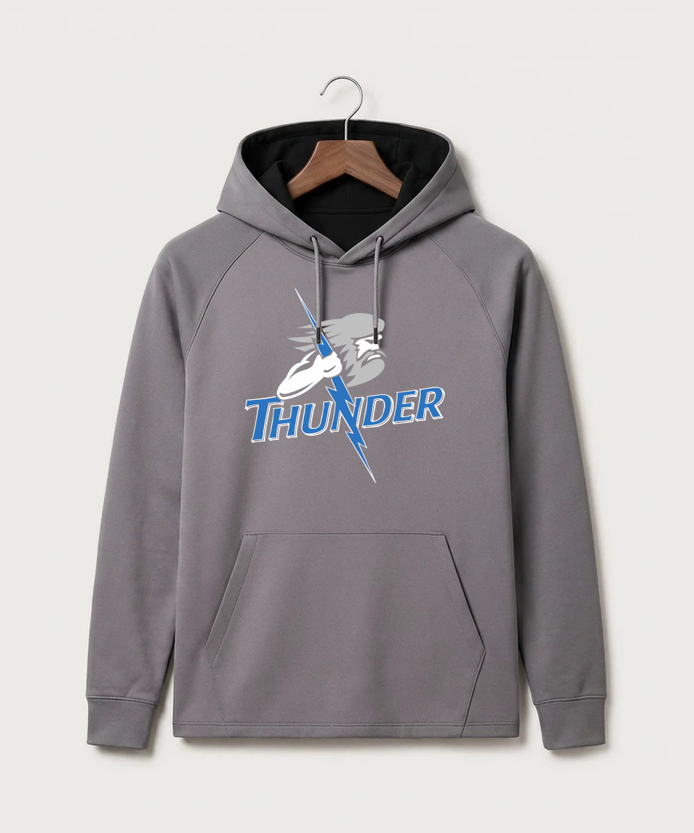 Long Prairie Grey Eagle High School Football (Boys) - Gray Hoodie - Full Front