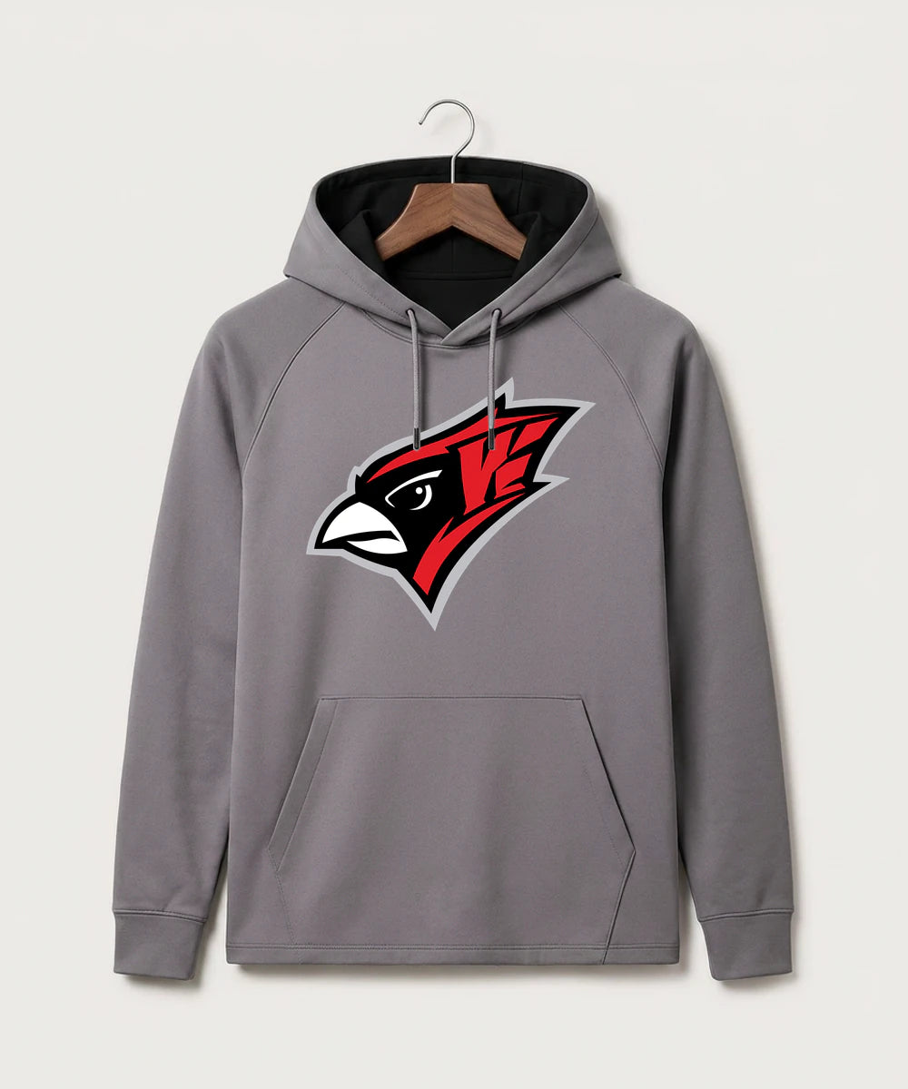 Willmar High School Athletics - Gray Hoodie - Full Front