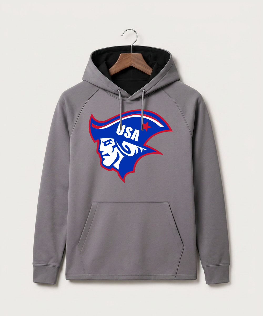 Upsala High School Football (Boys) - Gray Hoodie - Full Front
