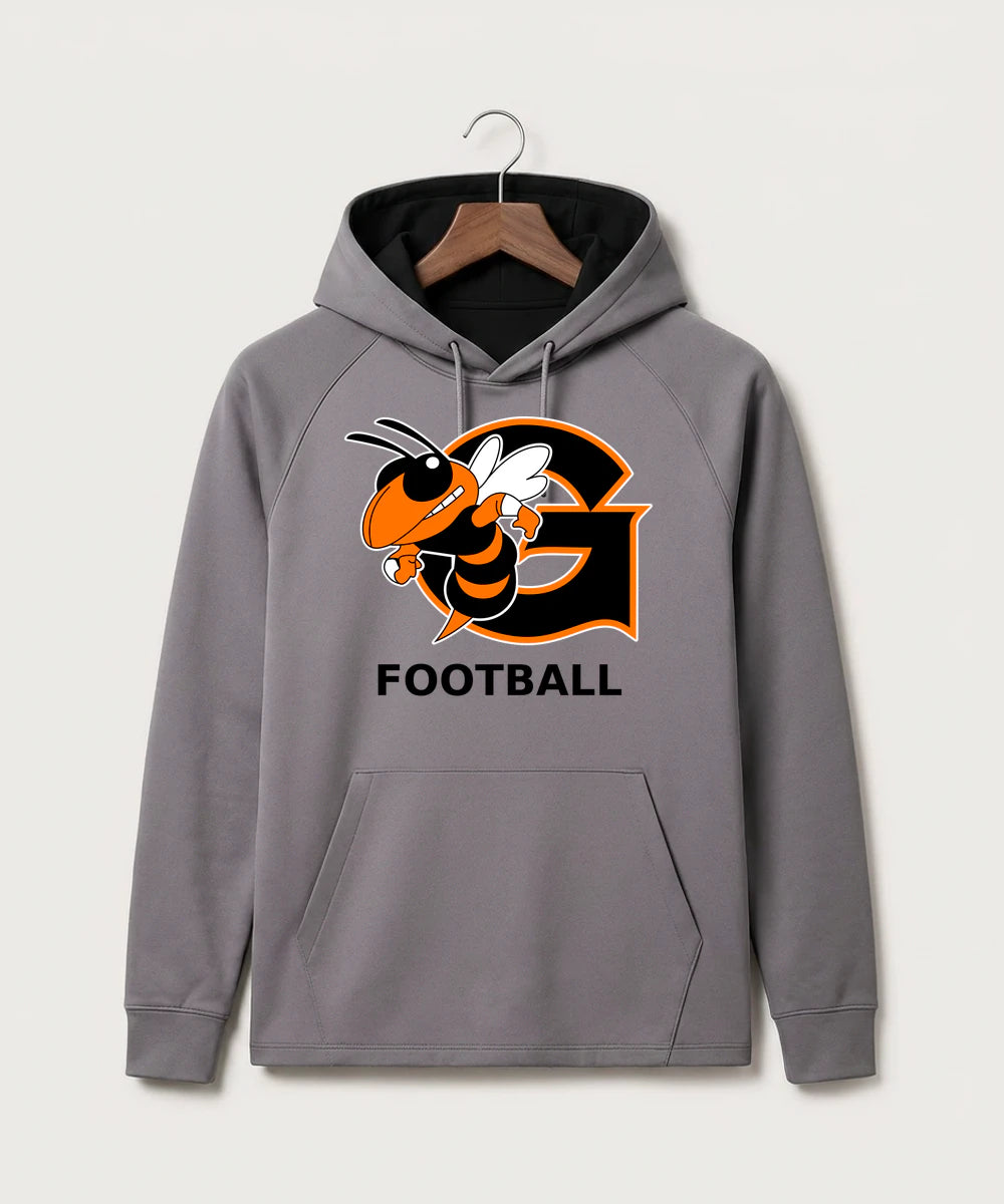 Giltner High School Football - Gray Hoodie - Full Front