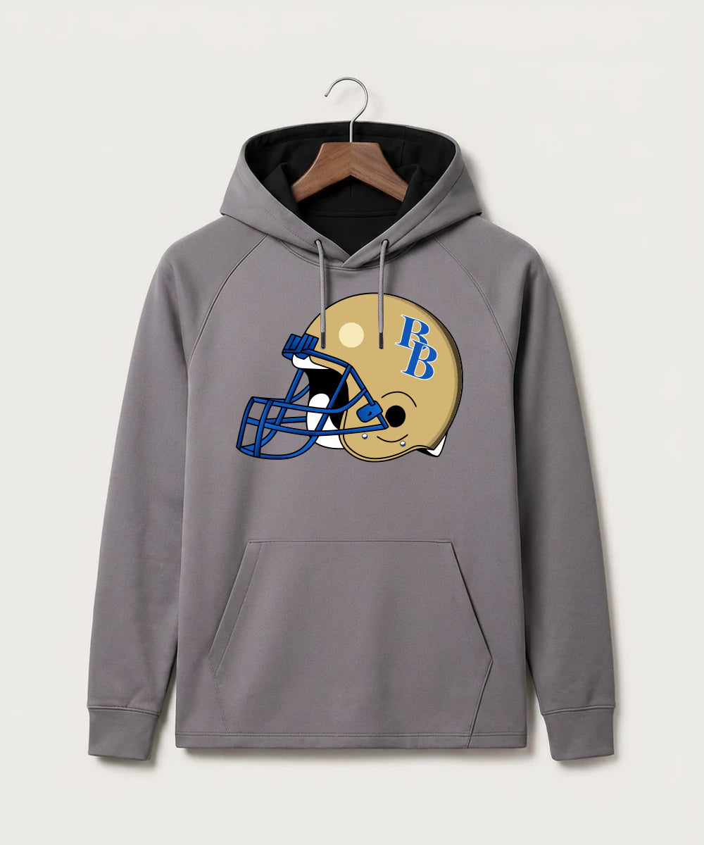 Braham Area High School Football (Boys) - Gray Hoodie - Full Front