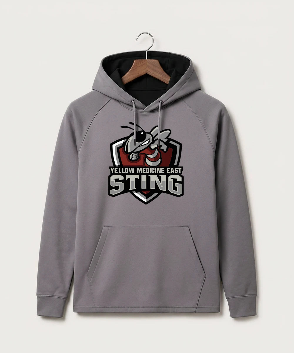 Yellow Medicine East High School Athletics - Gray Hoodie - Full Front