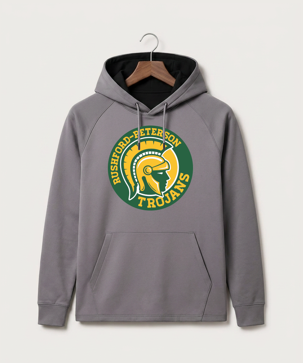 Rushford Peterson High School Football (Boys) - Gray Hoodie - Full Front
