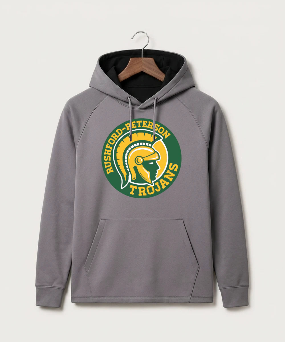Rushford Peterson High School Football (Boys) - Gray Hoodie - Full Front