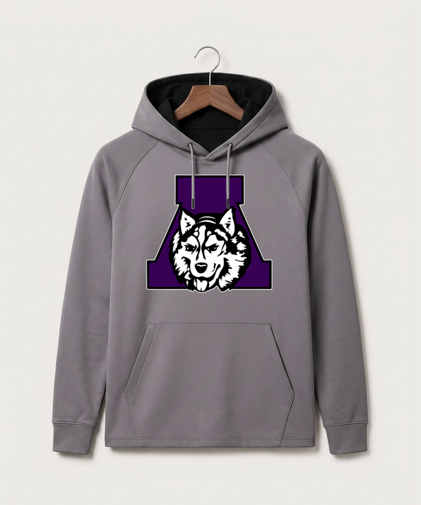 Albany High School Volleyball (Girls) - Gray Hoodie - Full Front