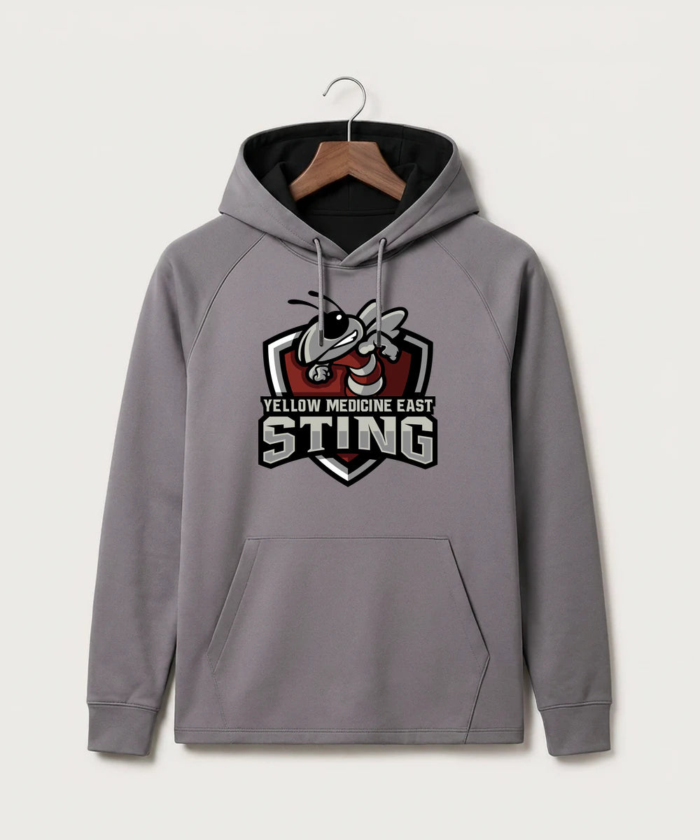 Yellow Medicine East High School Athletics - Gray Hoodie - Full Front