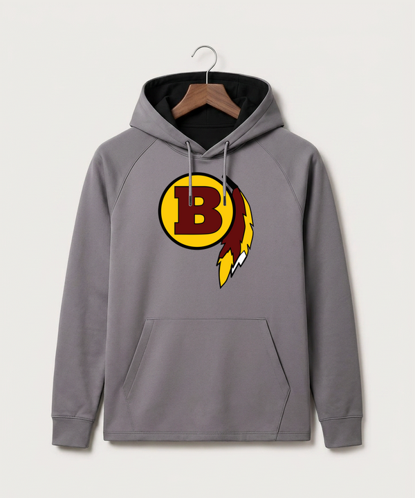 Benson High School Football (Boys) - Gray Hoodie - Full Front