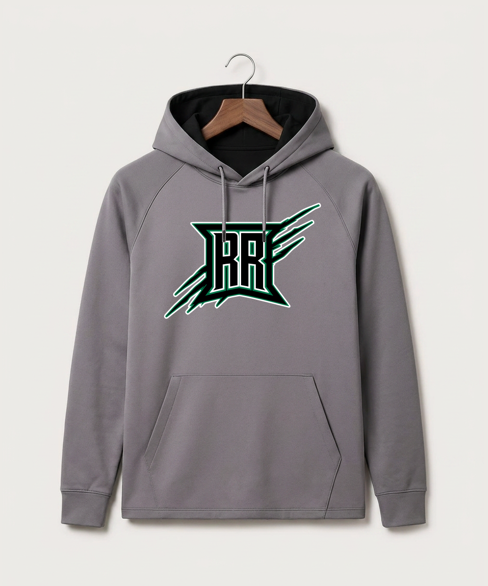 Rock Ridge High School Football (Boys) - Gray Hoodie - Full Front