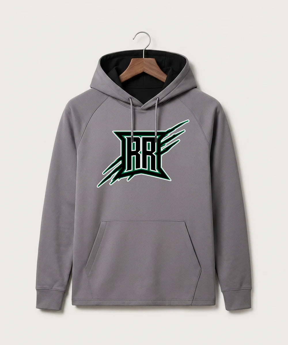 Rock Ridge High School Football (Boys) - Gray Hoodie - Full Front