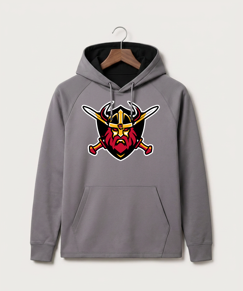 Mille Lacs High School Football (Boys) - Gray Hoodie - Full Front