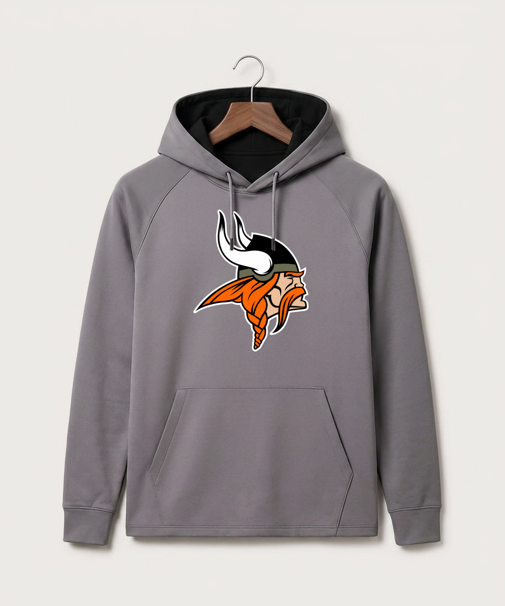 Littlefork Big Falls High School Football (Boys) - Gray Hoodie - Full Front