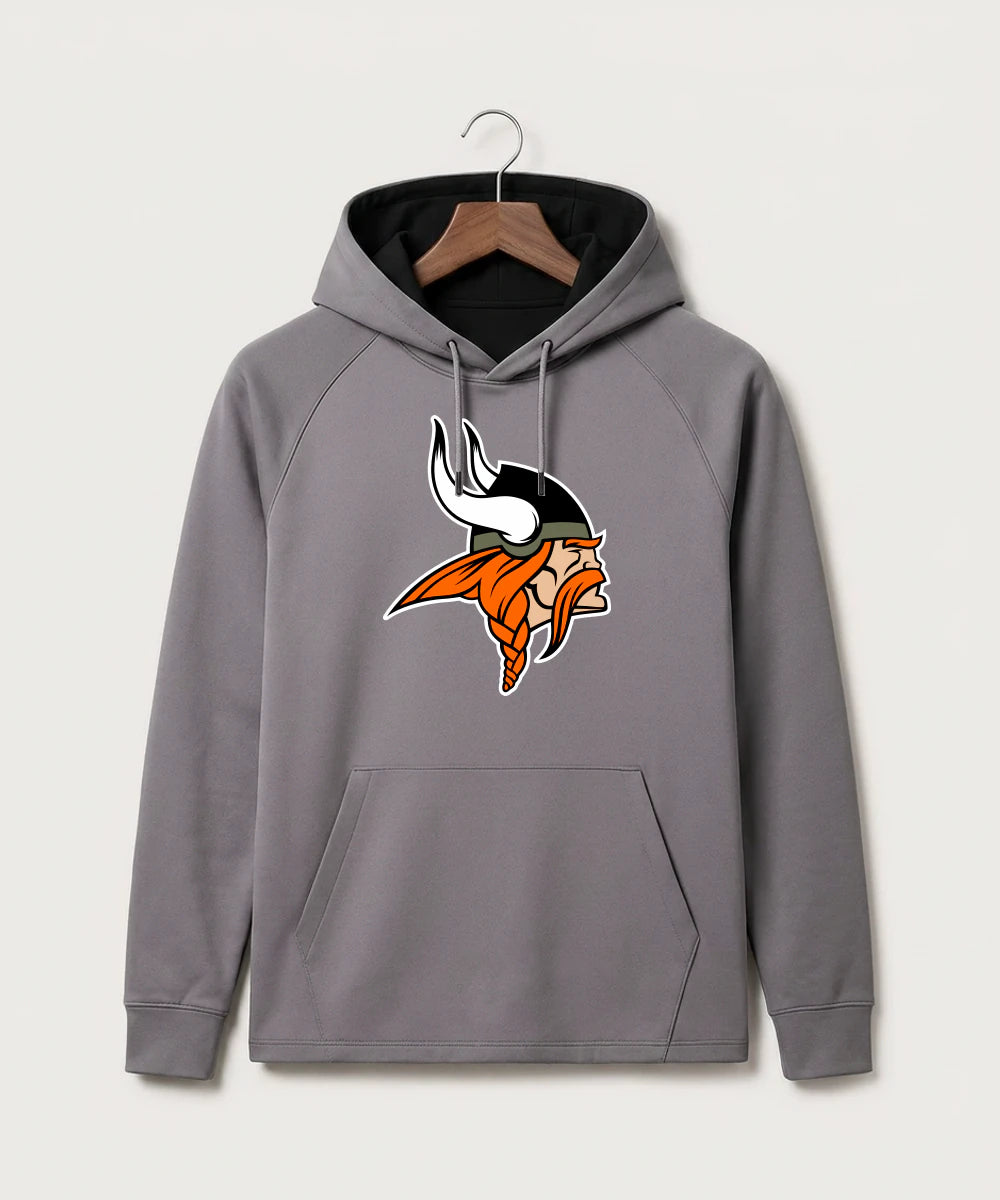 Littlefork Big Falls High School Football (Boys) - Gray Hoodie - Full Front
