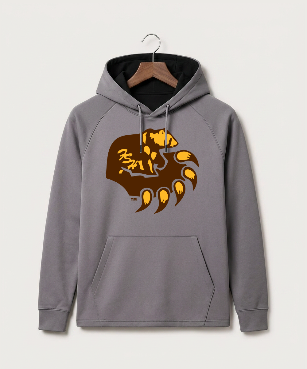 Fargo South High School Volleyball (Girls) - Gray Hoodie - Full Front