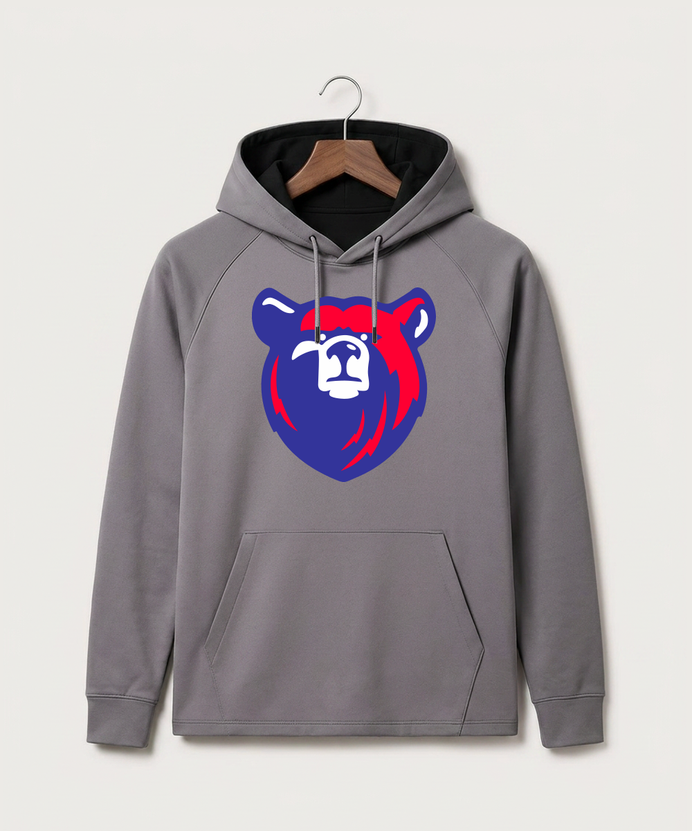 Bertha Hewitt High School Football (Boys) - Gray Hoodie - Full Front
