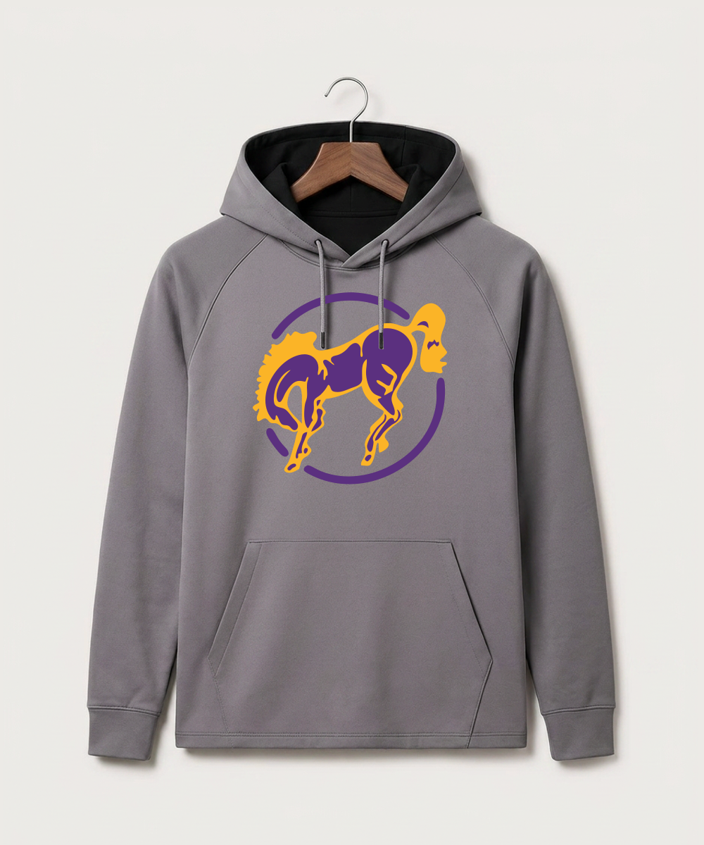 International Falls High School Football (Boys) - Gray Hoodie - Full Front