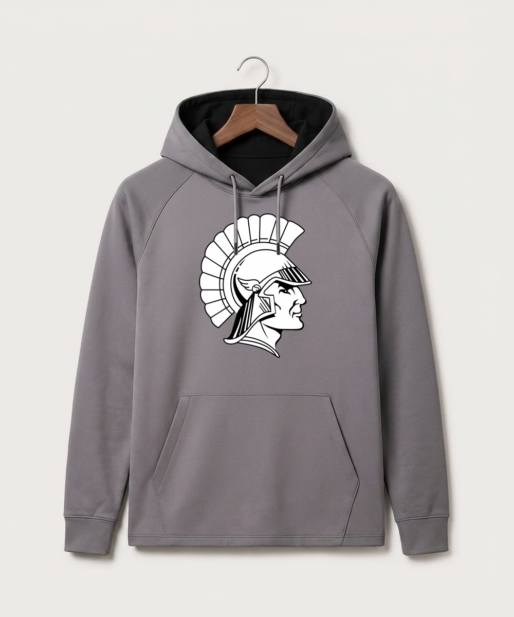 Wauwatosa West Football - Gray Hoodie - Full Front