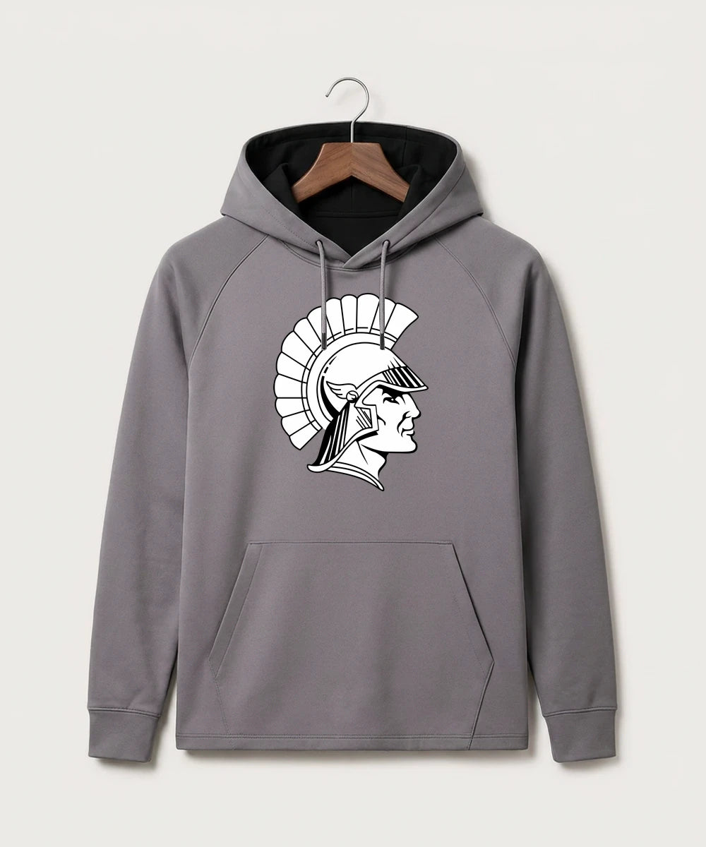 Wauwatosa West Football - Gray Hoodie - Full Front