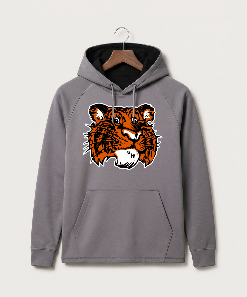Browerville Public High School Athletics Coed - Gray Hoodie - Full Front