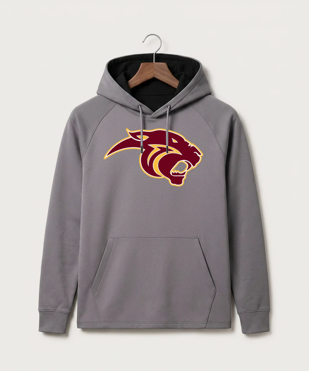 Pine Island High School Football (Boys) - Gray Hoodie - Full Front