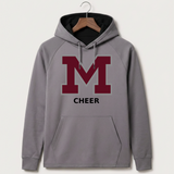 Moline Cheer general - Gray Hoodie - Full Front