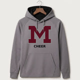Moline Cheer general - Gray Hoodie - Full Front