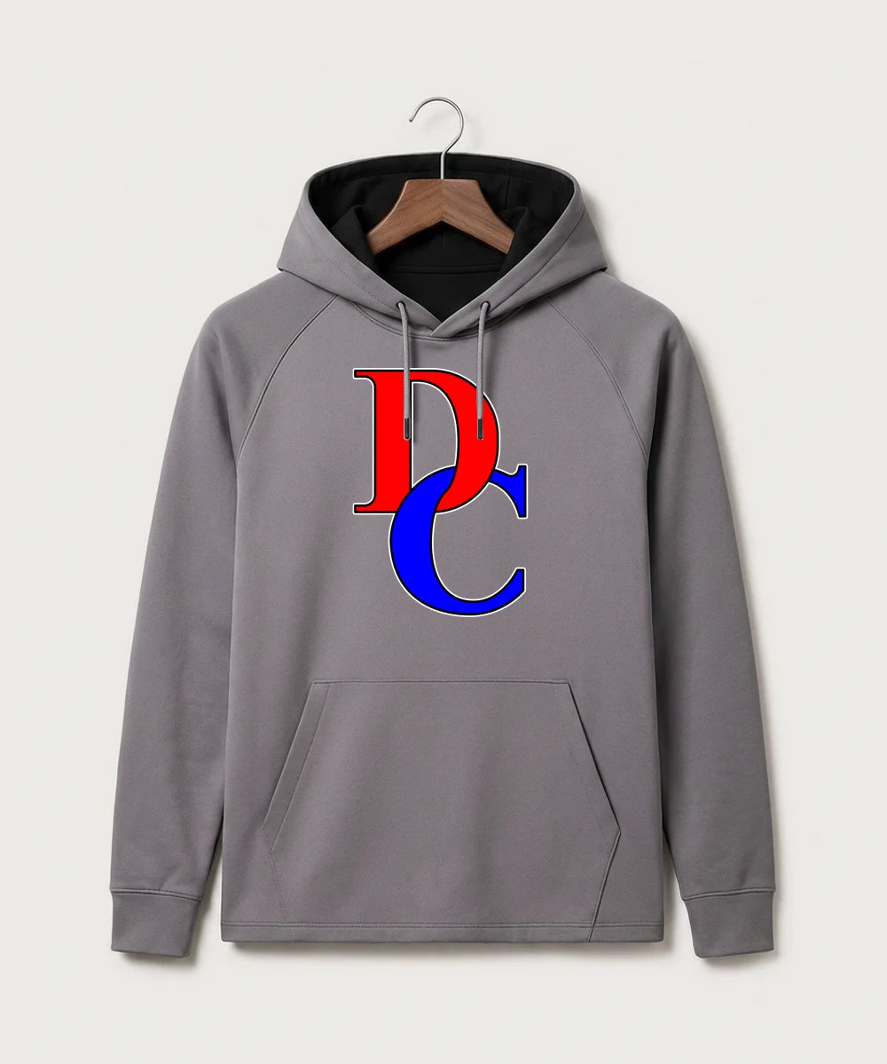 Davenport Central High School Volleyball (Girls) - Gray Hoodie - Full Front