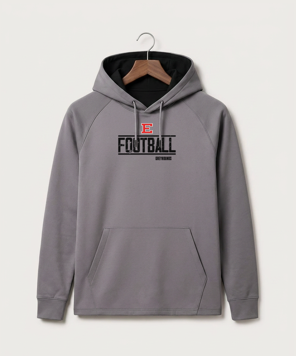 Duluth East High School Football (Boys) - Gray Hoodie - Full Front