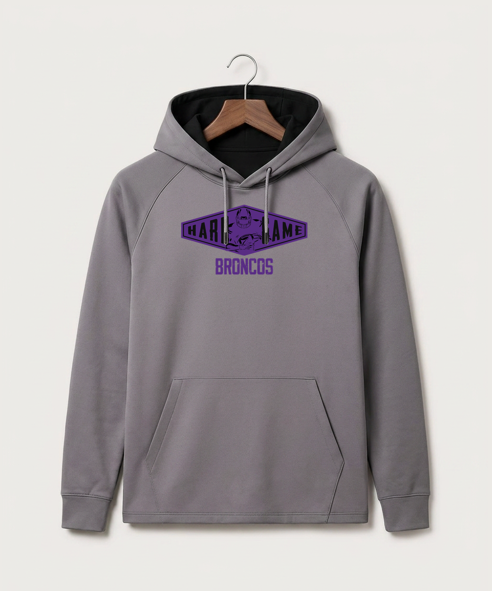 International Falls High School Football (Boys) - Gray Hoodie - Full Front