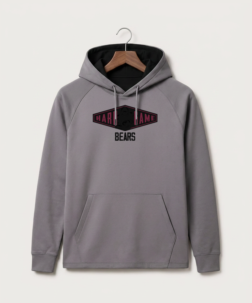Lake of the Woods High School Football (Boys) - Gray Hoodie - Full Front