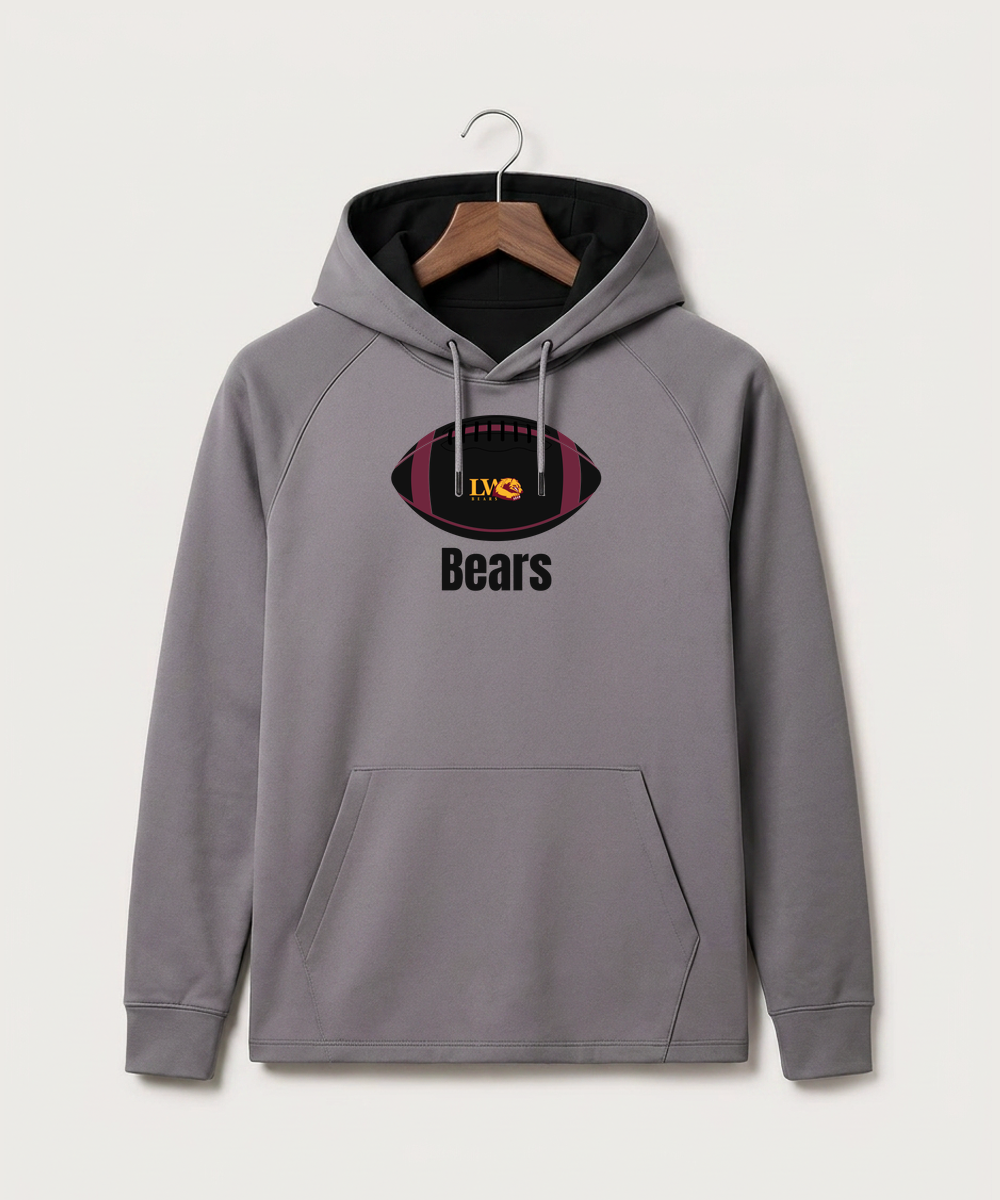 Lake of the Woods High School Football (Boys) - Gray Hoodie - Full Front